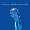 Electric Razor, Quiet High Speed Rotate Head Head Shaver for Home for Car (Blue) view 4