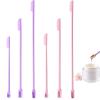 Makeup Spatula, 6 PCS Foundation Spatula Cosmetic Spatula Mini Spatula Silicome, Beauty Spatula Last Drop Spatula for Food Bottles Beauty Products by HAGBOU view 1