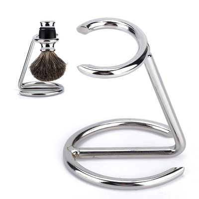 Shaving Brush Holder,Razor Brush Stand Men Shaving Brush Stainless Steel Stand Razor Holder for Salon Home Travel Use