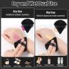 Thrilez 20pcs Triangle Powder Puff, Loose Powder Puffs Makeup Puff for Face Powder, Setting Powder Puff for Make Up, Face Puff Pads for Press Powder, Sponge Powder Applicator for Face and Eye (Black) view 3