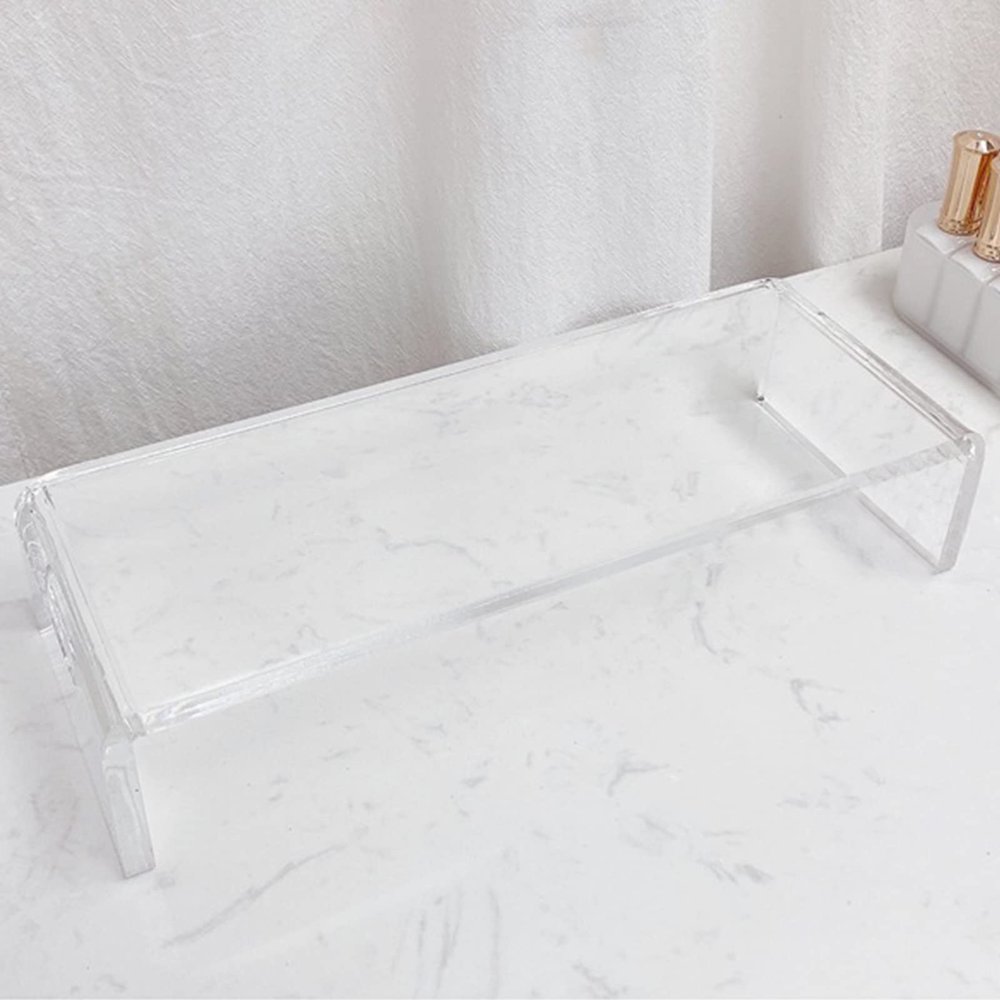 QQXX Acrylic Clear Nail Arm Rest, Nail Salon Manicure Table Arm Wrist Cushion Nail Art Stand for Nail Tech Clients, Professional Hand Pillow Manicure Tool for Nail Tech Use(30x7x12cm(12x3x5), Clear)