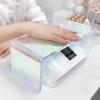 Acrylic Clear Nail Arm Rest, Nail Salon Manicure Table Arm Wrist Cushion Nail Art Stand for Nail Tech Clients, Professional Hand Pillow Manicure Tool for Nail Tech Use(30x11x12cm(12x4x5"), Colour) view 3