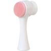 2 In 1 Silicone Face Brush for Women, Portable Manual Face Brush with Soft Bristles, Double-sided Ma-ssage Brush for Deep Clean Cosmetic Residue, Gift for Girl Friends (Pink) view 2