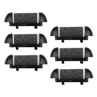 6pcs Replacement Refill Rollers for Electric Foot Files Pedicure Kit Foot Tools Grinding Roller Heads for Callus Remover for Tough Dead Skin and Hard Callus (6pcs Tough Coarse)