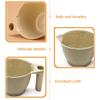 minkissy 2pcs Hair Dye Tools Hair Dye Color Bowl Bowl Measuring Blonde Brilliance Powder Colorful Mixing Tint Set Tools and Accessories view 4