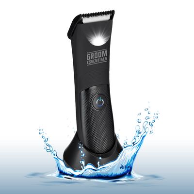 Rechargeable Waterproof Beard & Body Hair Trimmer for Men, Electric Razor
