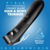 Rechargeable Waterproof Beard & Body Hair Trimmer for Men, Electric Razor view 2