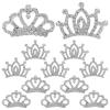 BIUDECO Hair Accessories Set: 36 Rhinestone Clips, Mini Tiaras, Crowns, Crystal Hairpins, Combs, Headbands, and Hair Hoops for Girls and Princesses view 2