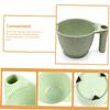 minkissy Hair Dye Mixing Bowls Set of 4 with Ergonomic Handle 6.69X3.54X6.29In Portable Color Bowls for Hair Salon and Diy Coloring view 4