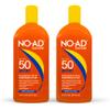 NO-AD SPF 50 SPORT Sunscreen Lotion | Hypoallergenic | Broad Spectrum UVA/UVB Protection | Water Resistant | Octinoxate & Oxybenzone Free with moisturizing Vitamin E and Aloe 16oz | Pack of 2 view 1