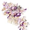 BIUDECO 3pcs Bridal Flower Hair Comb Rose Design Elegant Floral Headpiece for Weddings Bridesmaids Proms and Special Occasions and Charming Hair Accessory view 3