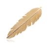 LIBERGA 4 Pack Metal Leaf Hair Clips Fashion Barrettes Headdress Elegant Bangs Hair Accessories Side Clips Hair Pins for Women,Gold view 1