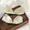 LRGKMCWTOB 1 Pair of Role-playing Gifts Bow Hairpin Side Hair Clips Bow Satin Ribbon Hair Clips for Women Girls Women's Hair Accessories Satin Silk Smooth Bow Hairpin Headdress (Black) view 3