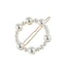 LIBERGA 4 Pack Fashion Irregular Pearl Hair Clips Round Barrettes Headdress Elegant Bangs Side Clips Hair Pins for Women,Gold view 1