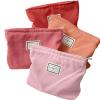 Sanwuta 4 Pack Velvet Makeup Bag Cosmetic Bag for Women Large Capacity Corduroy Pouch Zipper Canvas Travel Toiletry Purse Make up Organizer Case Accessories(Red Series,Plaid) view 1