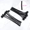 10 Inch 10 Strands Loc Extension Human Hair 0.2cm Thickness Natural Black Full Handmade Permanent Locs Can Be Dyed and Bleached for Women Men Kids Dreadlock Extensions Real Human Hair view 2