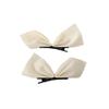 LRGKMCWTOB 1 Pair of Role-playing Gifts Bow Hairpin Side Hair Clips Bow Satin Ribbon Hair Clips for Women Girls Women's Hair Accessories Satin Silk Smooth Bow Hairpin Headdress (White) view 1