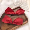 LRGKMCWTOB 1 Pair of Role-playing Gifts Bow Hairpin Side Hair Clips Bow Satin Ribbon Hair Clips for Women Girls Women's Hair Accessories Satin Silk Smooth Bow Hairpin Headdress (White) view 4