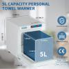 JXSDLIY Small Hot Towel Warmer for Spa Home Salon Esthetician 2-in-1 5L Mini Personal Hot Towel Cabinet Towel Warmers Spa, Fast Heating Towel Heater Towel Steamer for Facials view 4