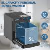 JXSDLIY Mini 5L Small Hot Towel Warmer for Spa Home Salon Esthetician 2-in-1 Personal Hot Towel Cabinet Spa Towel Warmer for Facials, Fast Heating Towel Heater Towel Steamer view 4