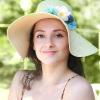 BBTO 21 Pcs Flower Hair Clip Rose Hair Clips Barrettes for Women Flower Accessories Boho Bride Claw Clip Hairpin Brooch Pin Headpiece for Wedding(Light Blue) view 4