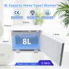 JXSDLIY Hot Towel Warmer for Salon Beauty Bathroom Hot Towel Cabinet 2-in-1 Personal 8L Small Capacity owel Warmers Spa, Upgrade Fast Heating Towel Heater Towel Steamer (8L, White) view 4