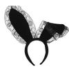 Rabbit ears Animal head clip Hair hoop Bunny girl sexy accessories COSPLAY beach party hair accessories view 2