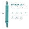 Inmorven Back Scrubber for Shower Exfoliating Body Scrubber 40 inch Double-Sided Back Exfoliator Scrub Towel, Bath Body Brush Widened Back Washer with Handle for Men and Women Green view 2