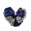 Women Hair Clip Bun Cover Hairnet Lace Bow Hair Net, Women Barrette Bun Cover Bow Hair Clip Gifts for Lady Hair Accessories (blue) view 1