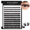 Bodermincer 8-10-12-14mm/10-12-14-16mm Mixed Lash Extension 132pcs D Curl Wispy Lash Cluster Individual Cluster Lashes (January-8-10-12-14mm Mixed) view 1