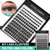 Bodermincer 8-10-12-14mm/10-12-14-16mm Mixed Lash Extension 132pcs D Curl Wispy Lash Cluster Individual Cluster Lashes (January-8-10-12-14mm Mixed) view 3
