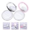 FRCOLOR 2sets Makeup Sponge Holder with Puff Portable Loose Powder Storage Case for Women Includes Empty Box for Travel and Organization view 2