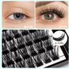 Bodermincer 8-10-12-14mm/10-12-14-16mm Mixed Lash Extension 132pcs D Curl Wispy Lash Cluster Individual Cluster Lashes (January-10-12-14-16mm Mixed) view 4