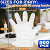 200 Pcs Paraffin Gloves for Hands - Lightweight, Disposable, Transparent, Leak-Proof, Universal Plastic Paraffin Wax Gloves for Hands - Soft, Easy to Use for Cooking, Eating, Cleaning, Hair Coloring view 2