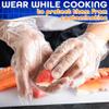 200 Pcs Paraffin Gloves for Hands - Lightweight, Disposable, Transparent, Leak-Proof, Universal Plastic Paraffin Wax Gloves for Hands - Soft, Easy to Use for Cooking, Eating, Cleaning, Hair Coloring view 4