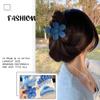 12 Pcs Claw Clips, Multi-Shapes Hair Clips for Women, Non-Slip Large Jaw Claw Clips for Thick Thin Curly Hair Accessories (Blue) view 3