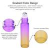 PrettyCare 24 Pack, 10 ml Essential Oil Roller Bottles with Stainless Steel Roller Ball - Refillable Leak-proof Empty Thick Rainbow Glass Roll on Bottles with Metal Caps for Travel, Perfume view 2
