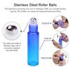 PrettyCare 24 Pack, 10 ml Essential Oil Roller Bottles with Stainless Steel Roller Ball - Refillable Leak-proof Empty Thick Rainbow Glass Roll on Bottles with Metal Caps for Travel, Perfume view 3