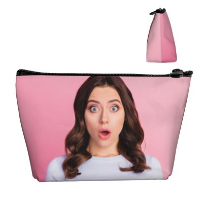 Adaptor Design Travel Toiletry Bag of Your Personalized Pictures Photo Logo Text, Custom Portable Cosmetic Makeup Pouch Case Customized Large Capacity Storage Containers