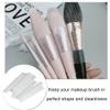 100 Pieces Expandable Makeup Brush Nets - Reusable Makeup Brush Meshes for Women and Girls Storing Cosmetic Brushes view 3