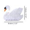 White Swan Hair Clips,Cellulose Acetate Hair Clips,Small Claw Clips for Girl,Hair Accessories,White view 2