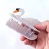 White Swan Hair Clips,Cellulose Acetate Hair Clips,Small Claw Clips for Girl,Hair Accessories,White view 4