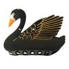 Black Swan Hair Clips,Cellulose Acetate Hair Clips,Small Claw Clips for Girl,Hair Accessories,Black view 1