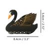 Black Swan Hair Clips,Cellulose Acetate Hair Clips,Small Claw Clips for Girl,Hair Accessories,Black view 2