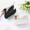 Black and White Swan Hair Clips,Cellulose Acetate Hair Clips,Small Claw Clips for Girl,Hair Accessories view 4