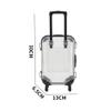 HBZGTLAD 10pcs false eyelashes packaging box pink luggage lashes suitcase mink lashes packing fluffy and curly case empty (B-blue) view 2