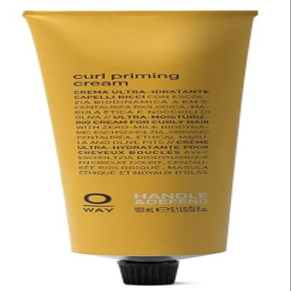 Sleekshop Comb + 0way CURL PRIMING CREAM, Ultra-Moisturizing Creme for Curly Hair, Made in Italy, Biodynamic Ingredients (w/SLEEKSHOP Pin Comb) (5.1 oz)