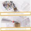 Beavorty Reusable Nail Drill Bits Storage Case Slot Clear Organizer for Manicure Grinding Practical and Convenient Nail Drill Bits Holder Cleaning Brush view 3