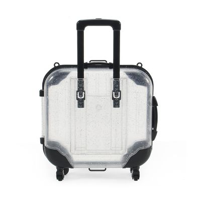 HBZGTLAD 10pcs false eyelashes packaging box pink luggage lashes suitcase mink lashes packing fluffy and curly case empty (C-white)