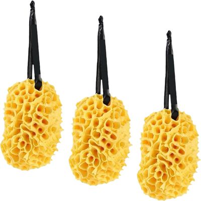 FRCOLOR 3pcs Honeycomb Bath Exfoliating Shower Sponge for Body Wash Breathable for Deep Cleansing and Gentle Exfoliation for Daily Use